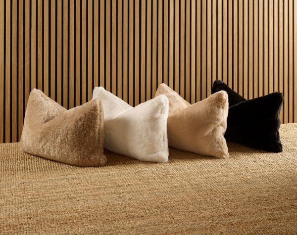 Soft Black Bedroom Cushion - Image 2