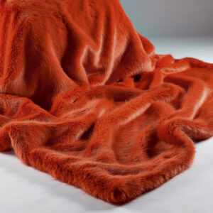 London Flame Faux Fur Throw MTO
