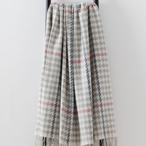 Mercury Grey Merino Lambswool Throw