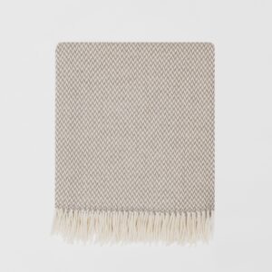 Fawn Merino Lambswool Throw