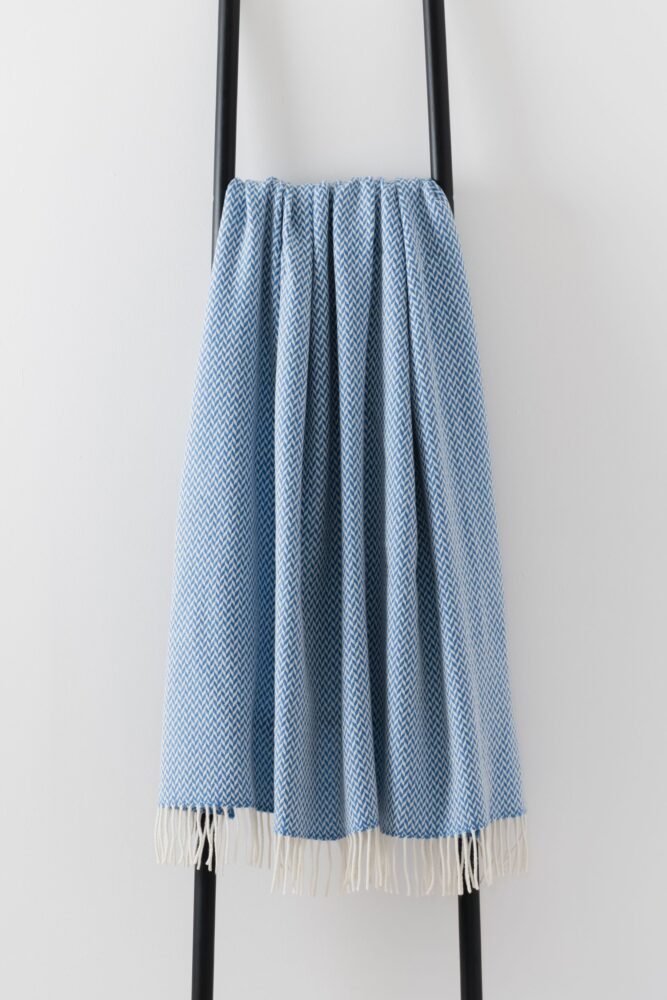 blue Lambswool Throws