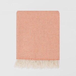 Tangerine Merino Lambswool Throw