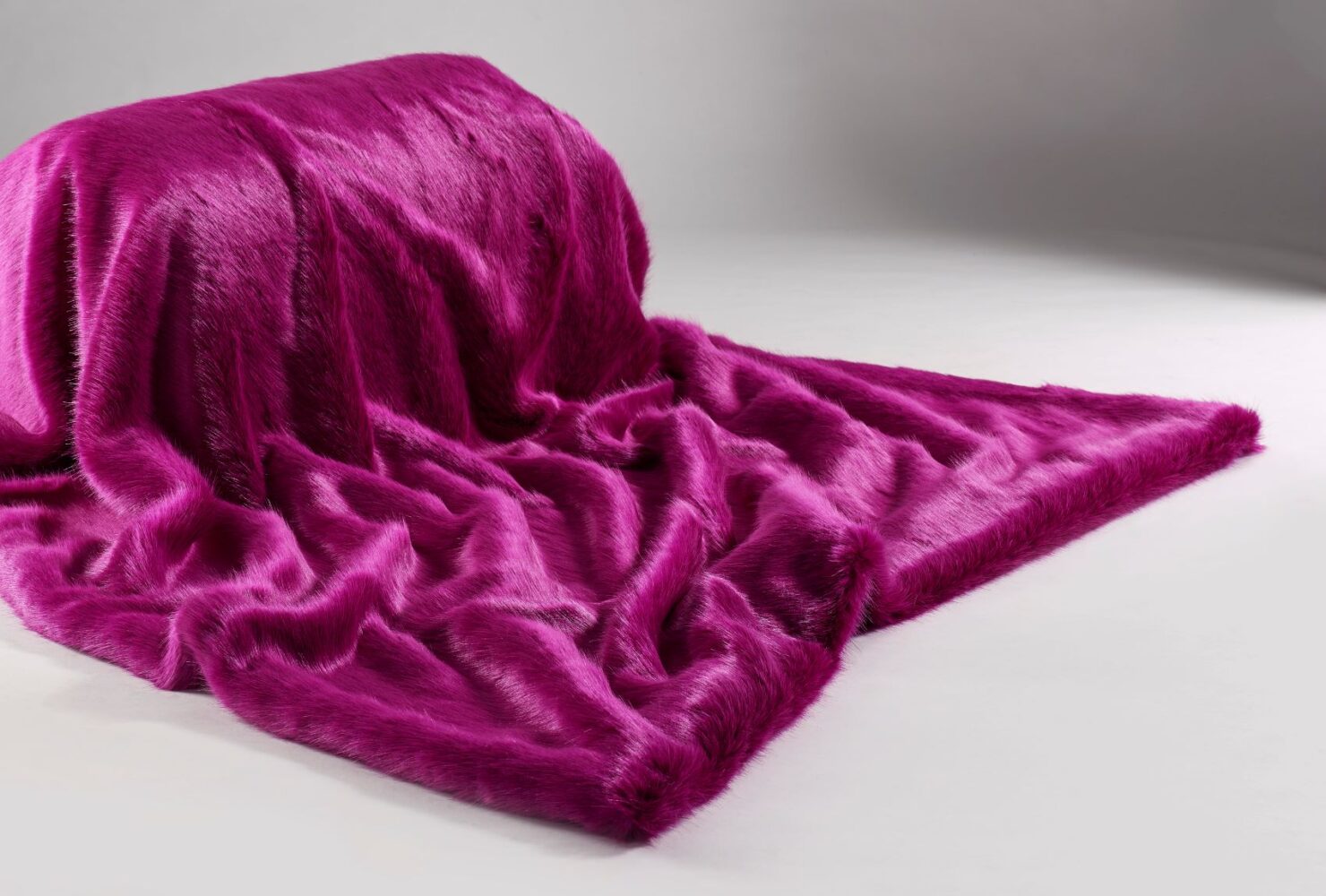 Faux Fur Throws  purple color