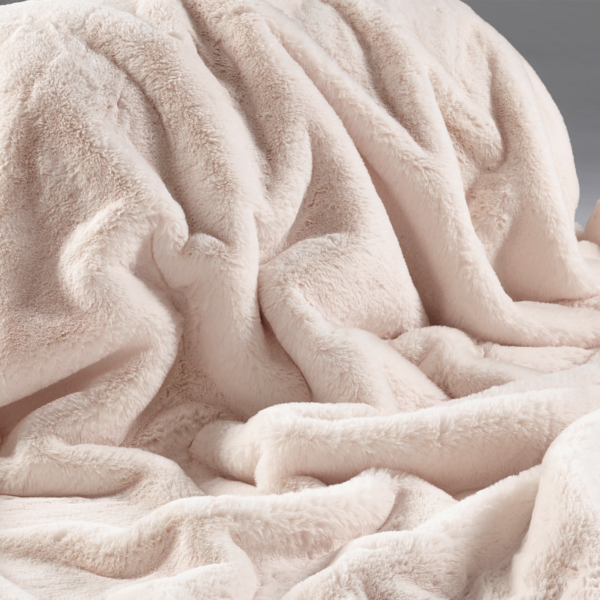 Cream Luxe Faux Fur Throw