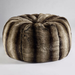 Dark Brown Alaska Faux Fur Bean Bag