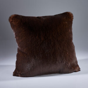 Brown Bear Faux Fur Cushion