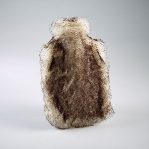 Brown Snow Fox Faux Fur Hot Water Bottle