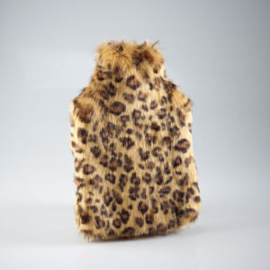 Gold Leopard Faux Fur Hot Water Bottle