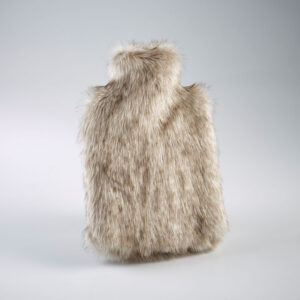 Siberian Wolf Faux Fur Hot Water Bottle