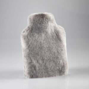 Silver Alaska Fox Faux Fur Hot Water Bottle