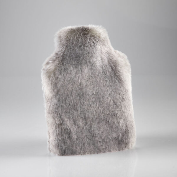 Silver Alaska Fox Faux Fur Hot Water Bottle